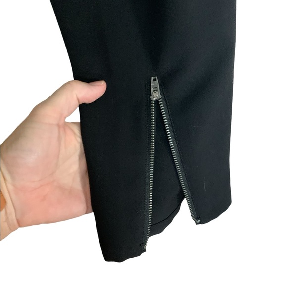 French Connection Slim Fit Ankle Zip Pants black, sz 10. EUC - Picture 3 of 9